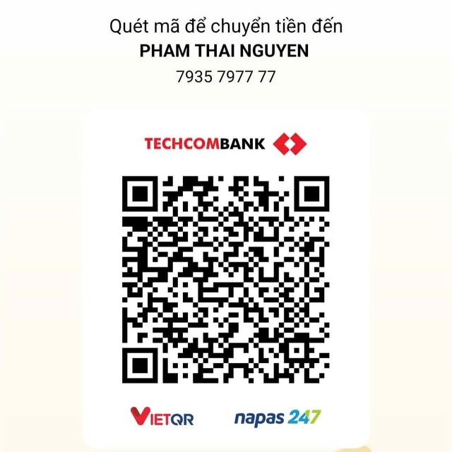 Mã QR chuyển khoản Techcombank cho Phạm Thái Nguyên